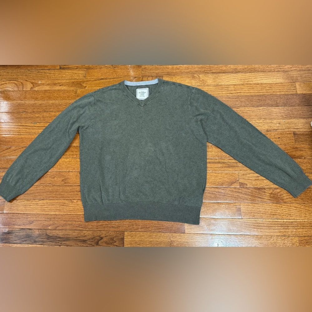 Vintage,Old Navy, Green, Women’s,Cashmere, Cotton, Long Sleeve, Shirt,Size Large